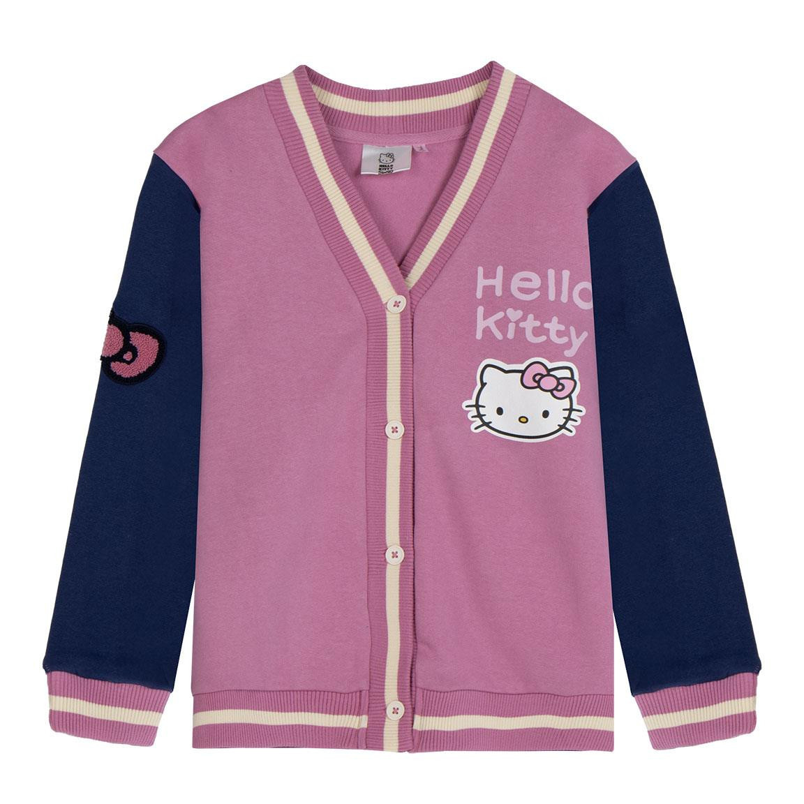 JACKET COTTON BRUSHED BASEBALL HELLO KITTY
