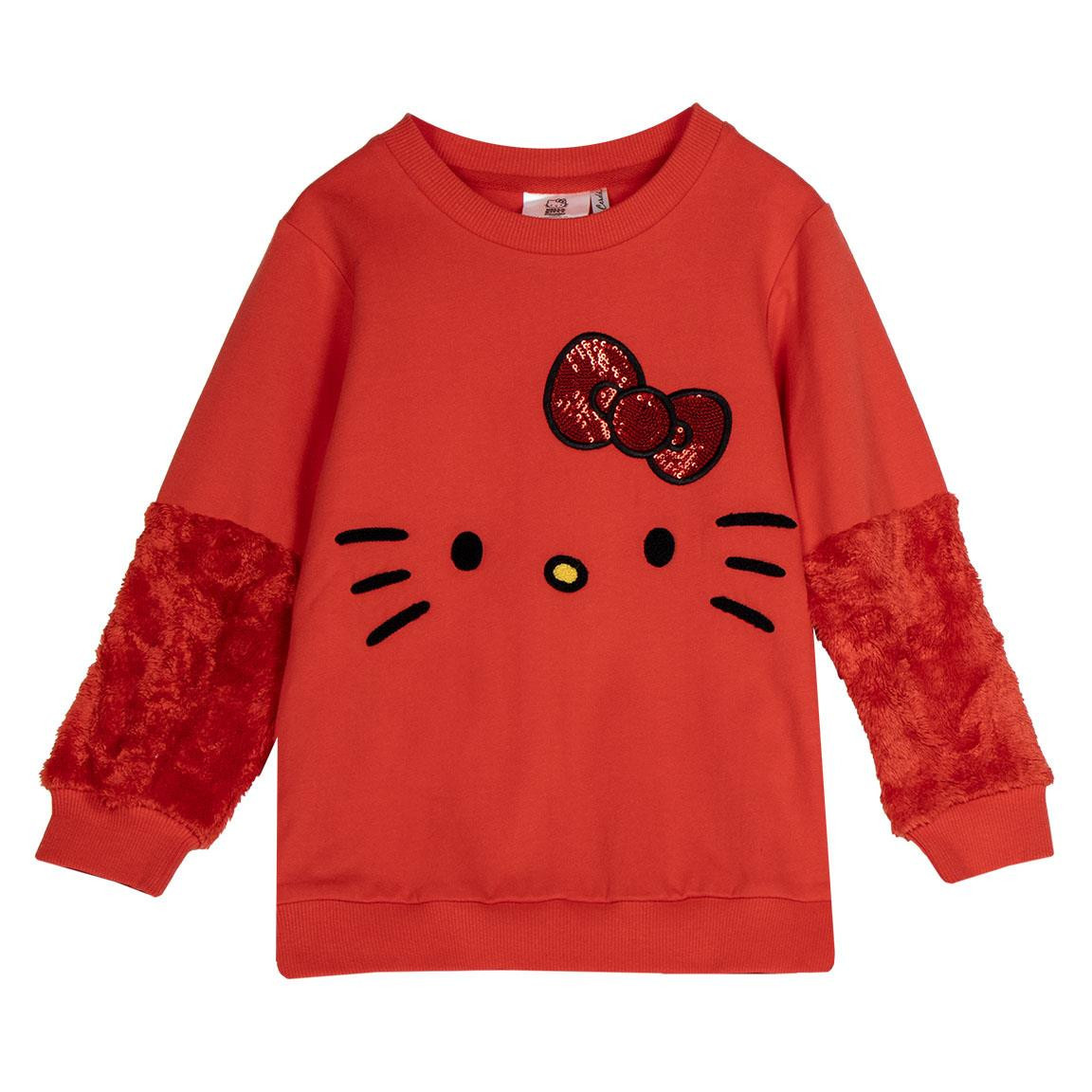 SWEATSHIRT COTTON BRUSHED HELLO KITTY