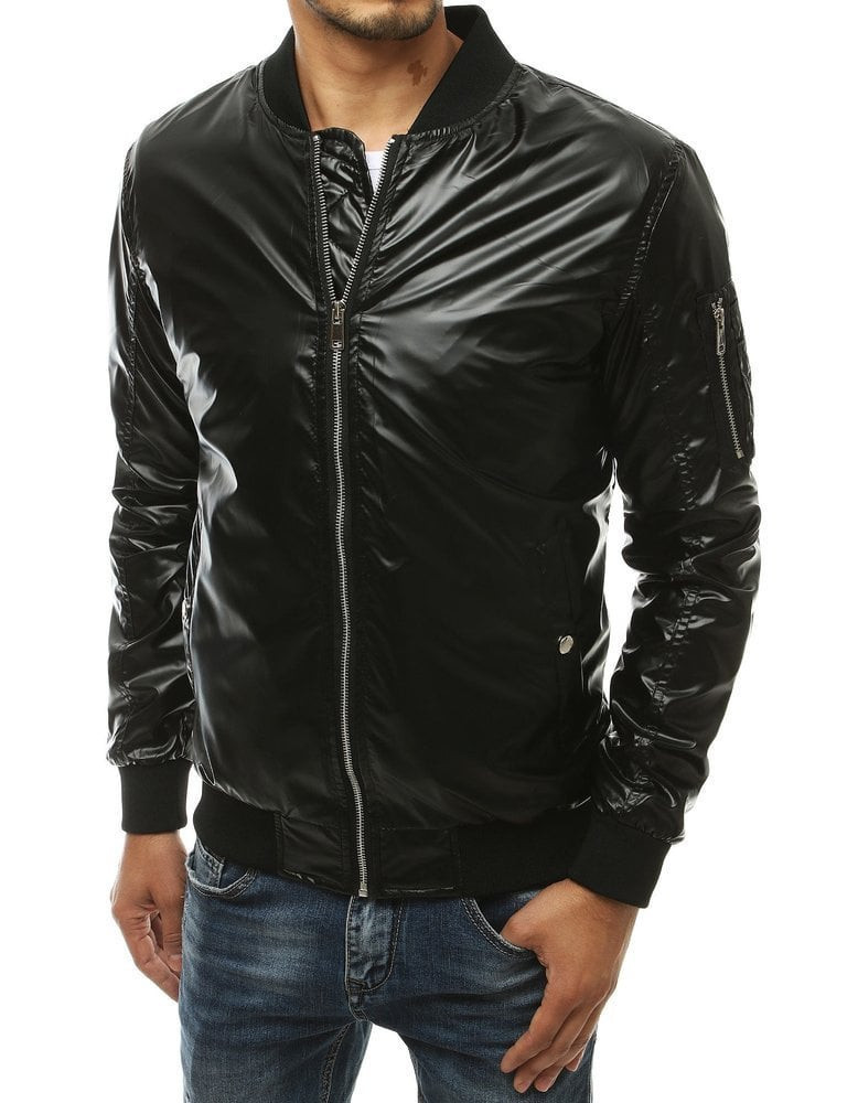 Pánska bunda bombera čierna Dstreet