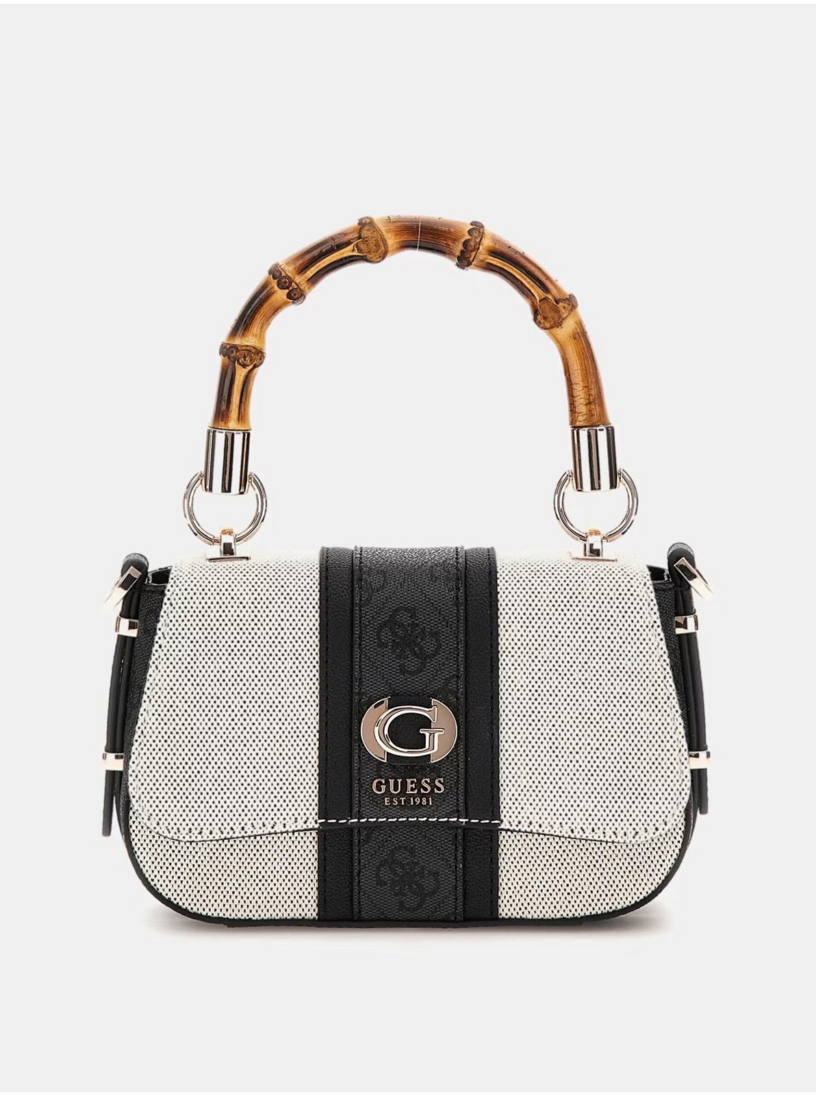 Black-cream small women's handbag Guess - Women's