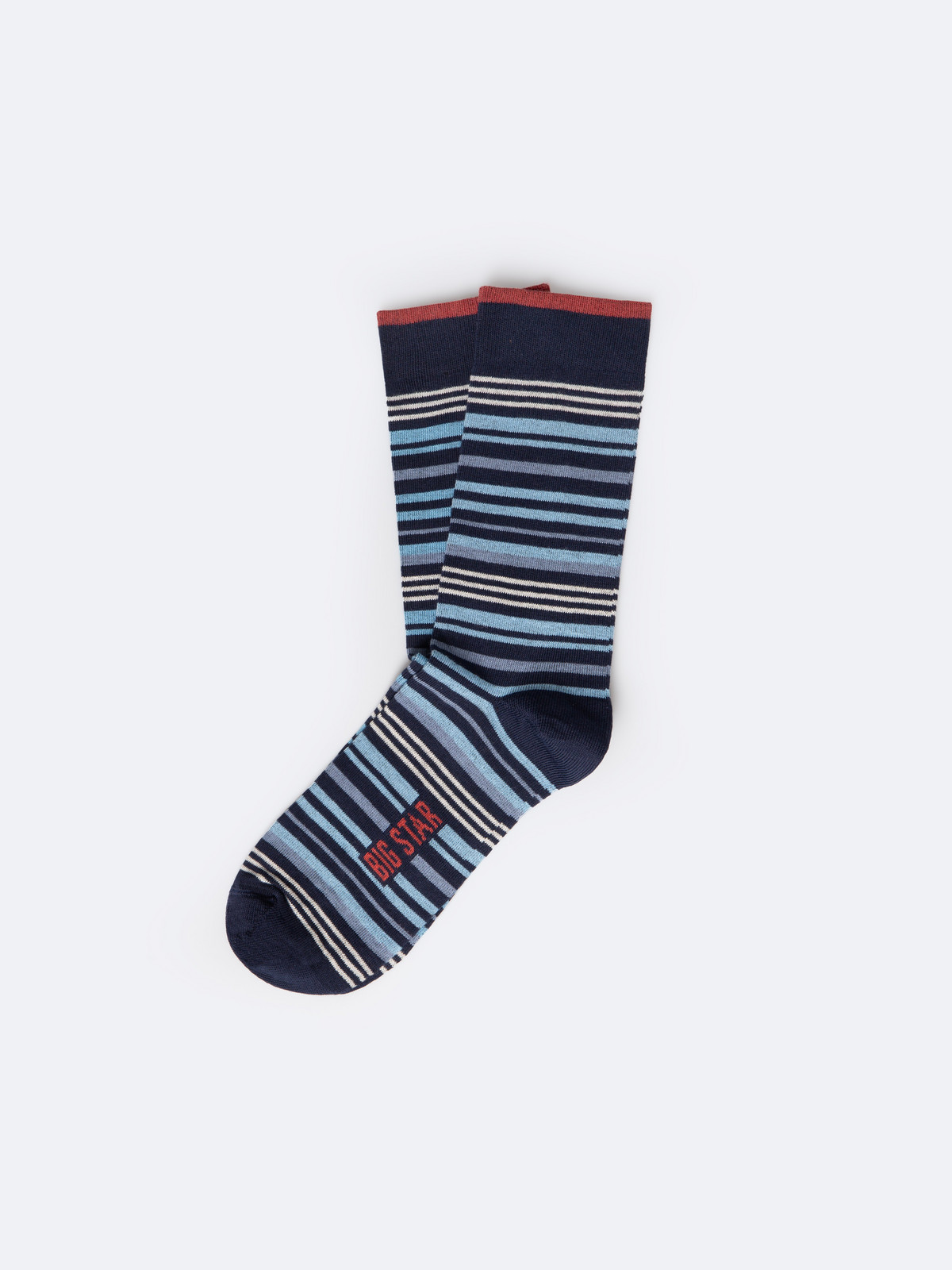 Big Star Man's Standard Socks 211052 404 Navy Blue