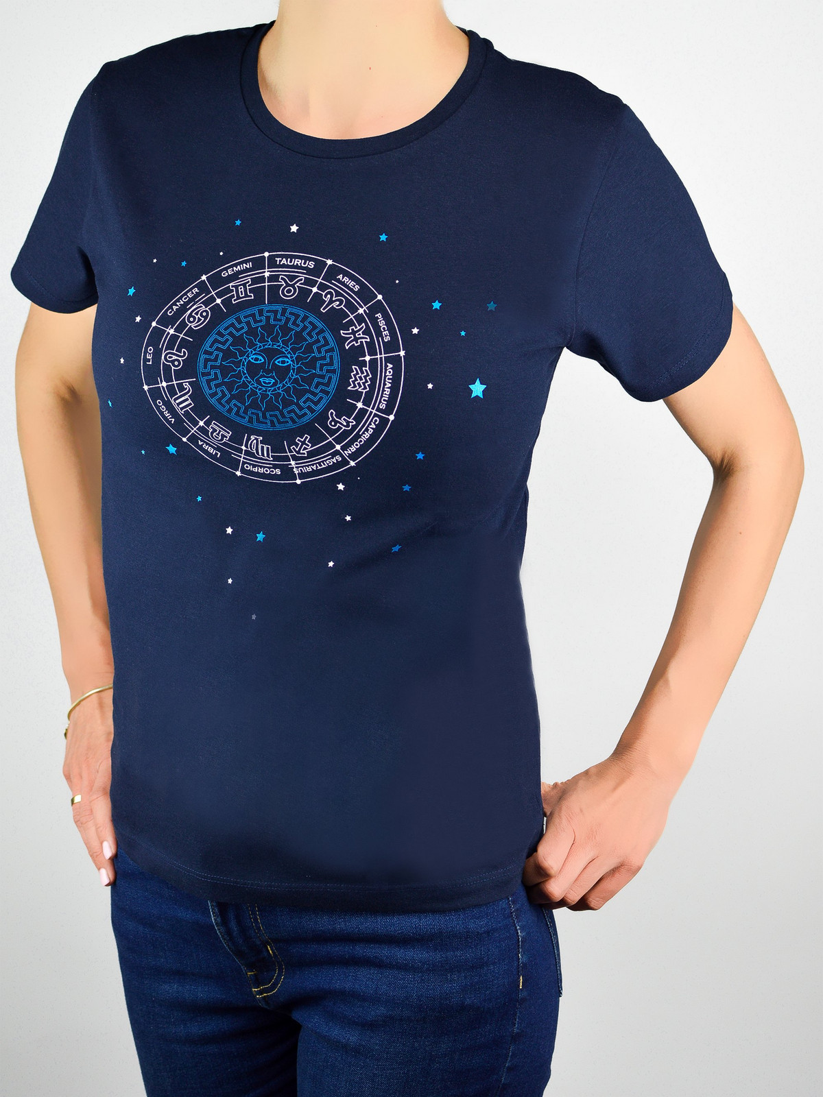 NOVITI Woman's T-shirt TT011-W-01 Navy Blue