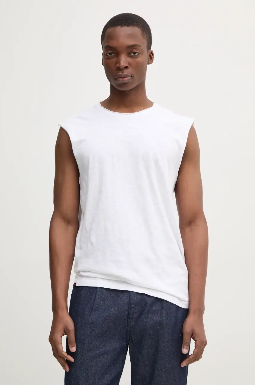 Tričko Superdry pánske, biela farba, M6010897A-01C