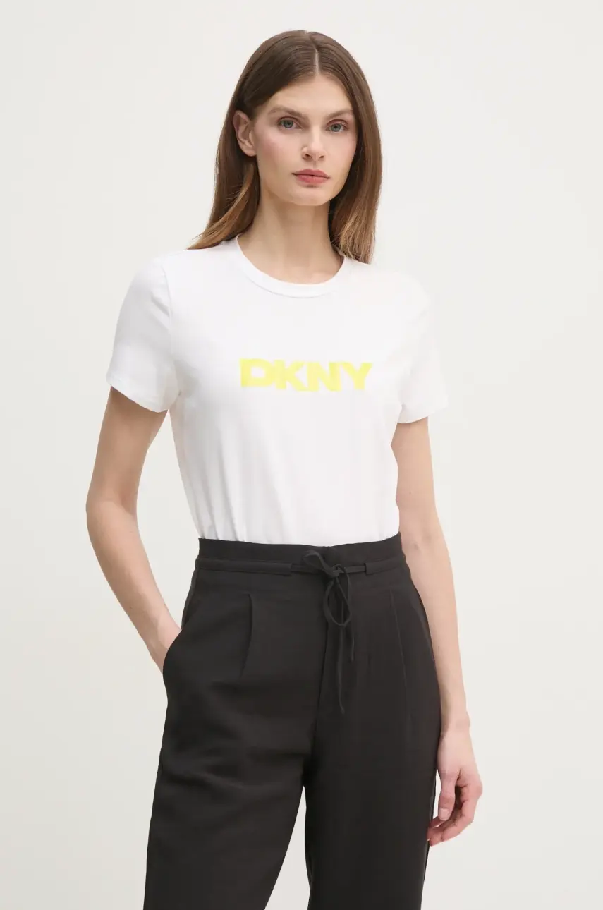 Tričko Dkny dámske, biela farba, P4KHCWNA