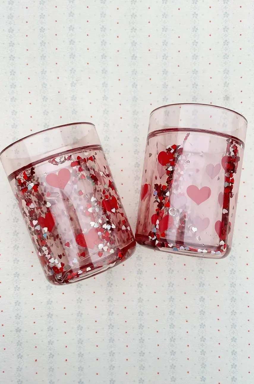 Detský hrnček Konges Sløjd 2 PACK GLITTER CUPS 2-pak KS103370