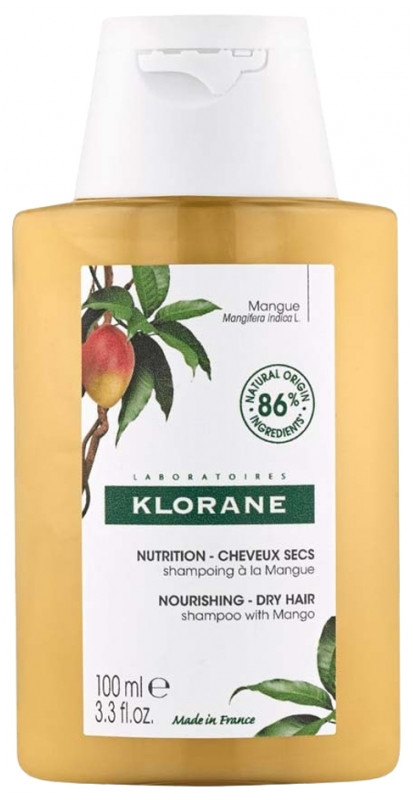 Klorane Šampón pre suché a poškodené vlasy Mango (Nourishing Treatment Shampoo) 100 ml