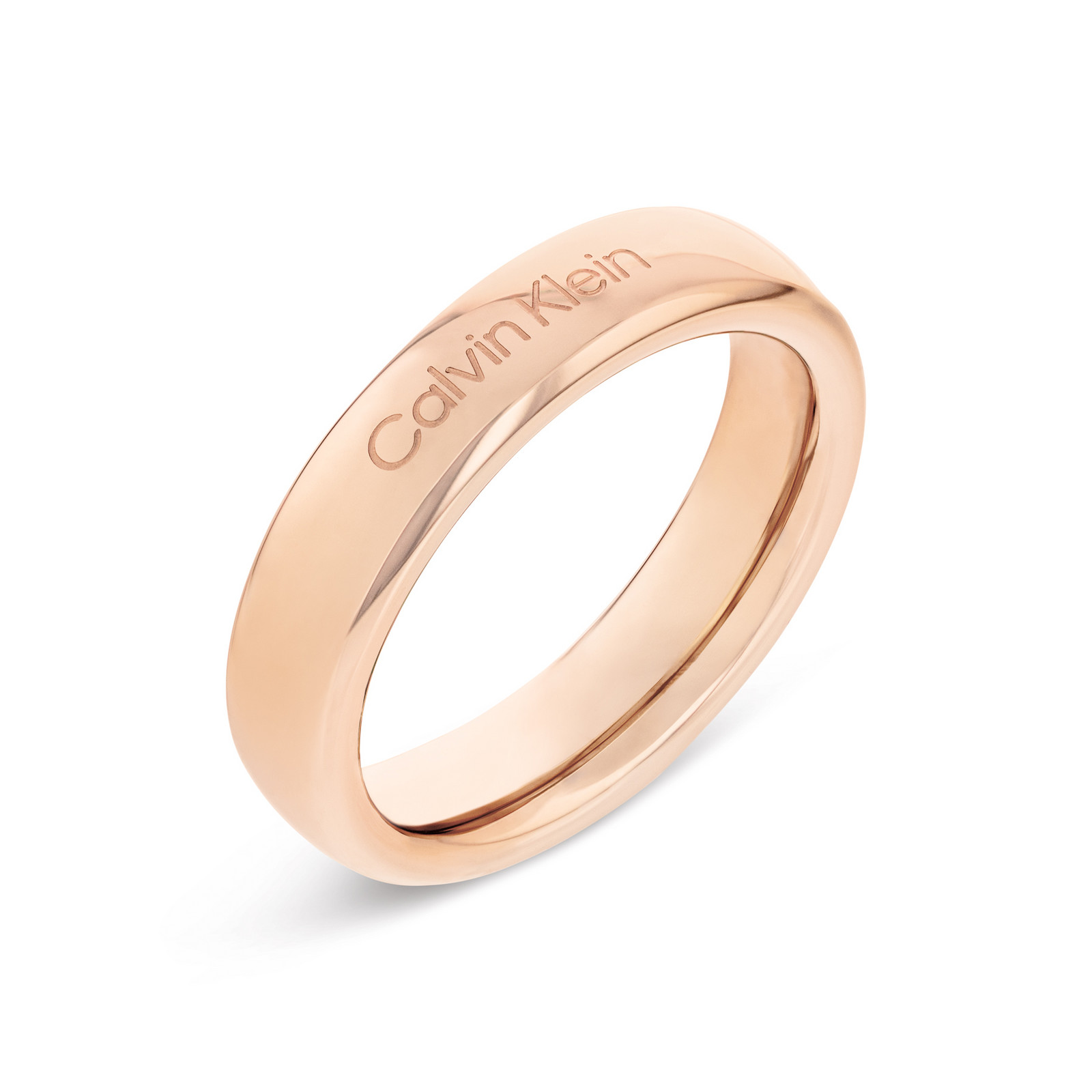 Calvin Klein Minimalistický pozlátený prsteň Pure Silhouettes 35000514 54 mm
