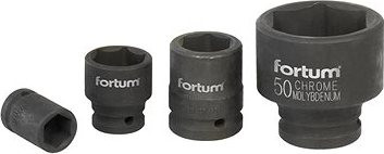 Fortum (4703019) hlavice nástrčná rázová, 3/4“, 19 mm, L 52 mm, CrMoV