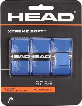 HEAD Multipack 4 ks XtremeSoft 3 overgrip omotávka tl. 05 mm modrá