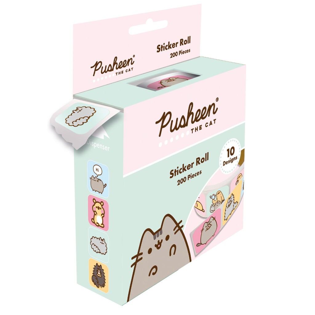 Set 200 ks samolepiek s mačkou Pusheen v krabičke