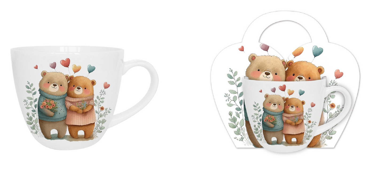 DUO - Hrnček 460ml BEARS 2