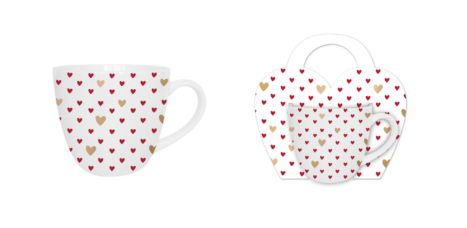 DUO - Hrnček 460ml HEARTS 3