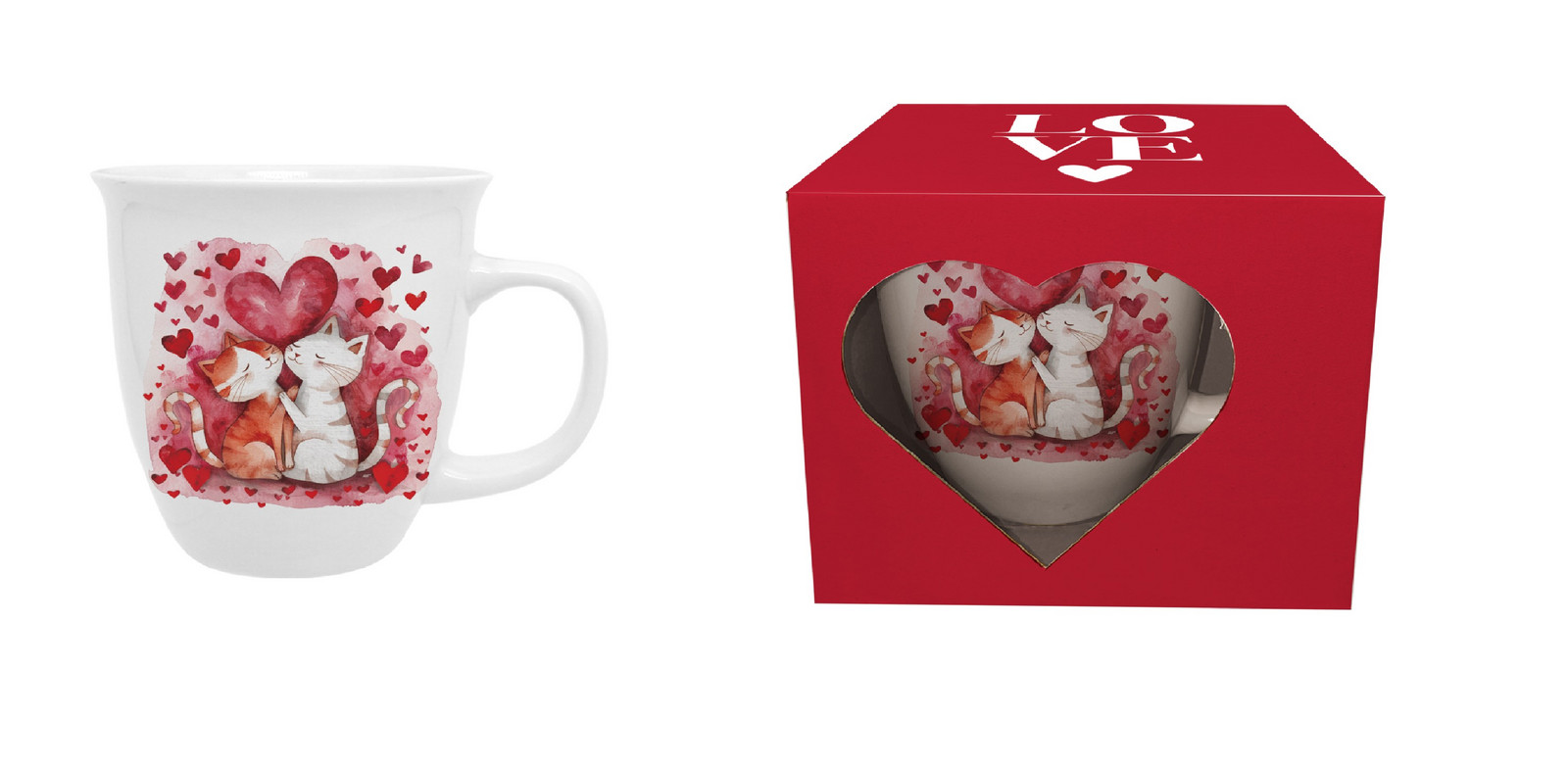 DUO - Hrnček 650ml LOVING CATS