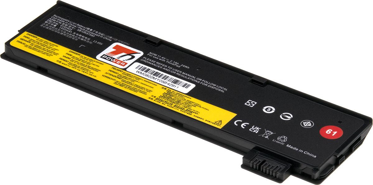Batéria T6 Power Lenovo ThinkPad T470, T480, T570, T580, 2100mAh, 24Wh, 3cell