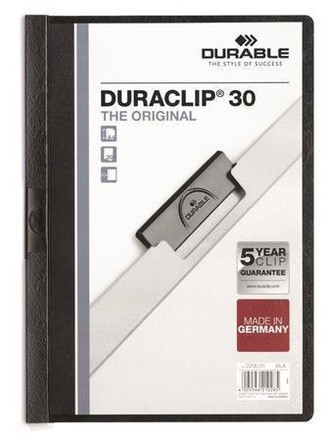 Dosky A4 Duraclip čierne na 30 listov
