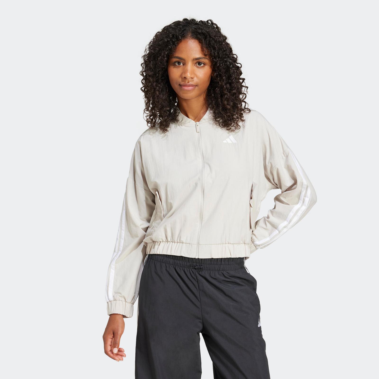 ADIDAS dámska bomber bunda sivá