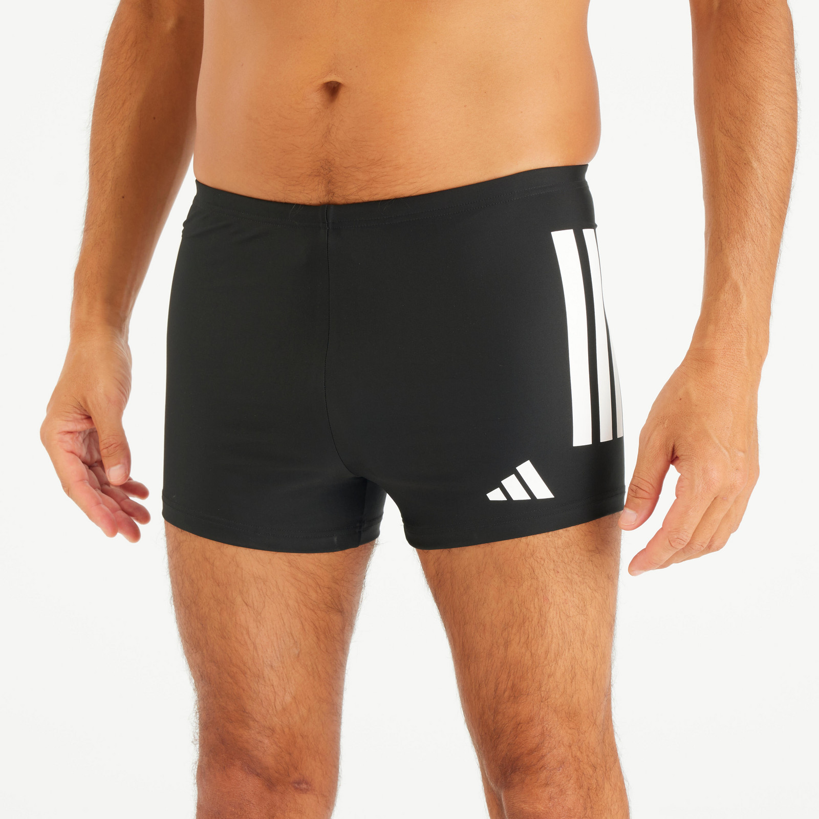ADIDAS pánske boxerkové plavky čierno-biele