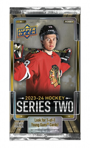 Upper Deck 2023-2024 NHL Upper Deck Series Two Hobby balíček - hokejové karty