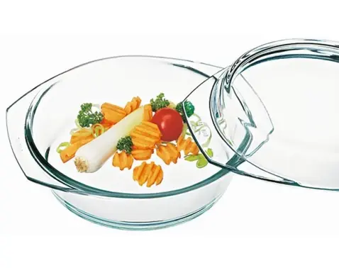 Zapekacia guľatá misa s vekom SIMAX, priemer 20,5 cm%