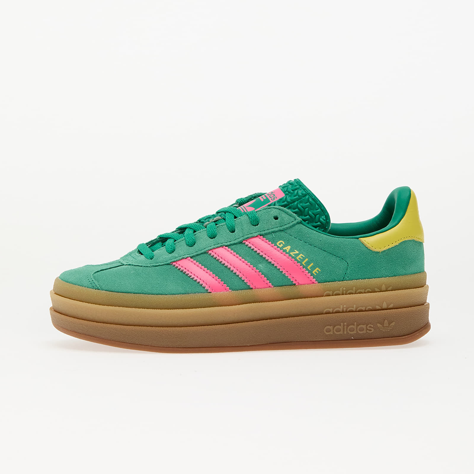 Tenisky adidas Gazelle Bold W Court Green/ Lucid Pink/ Pure Sulfur EUR 36 2/3