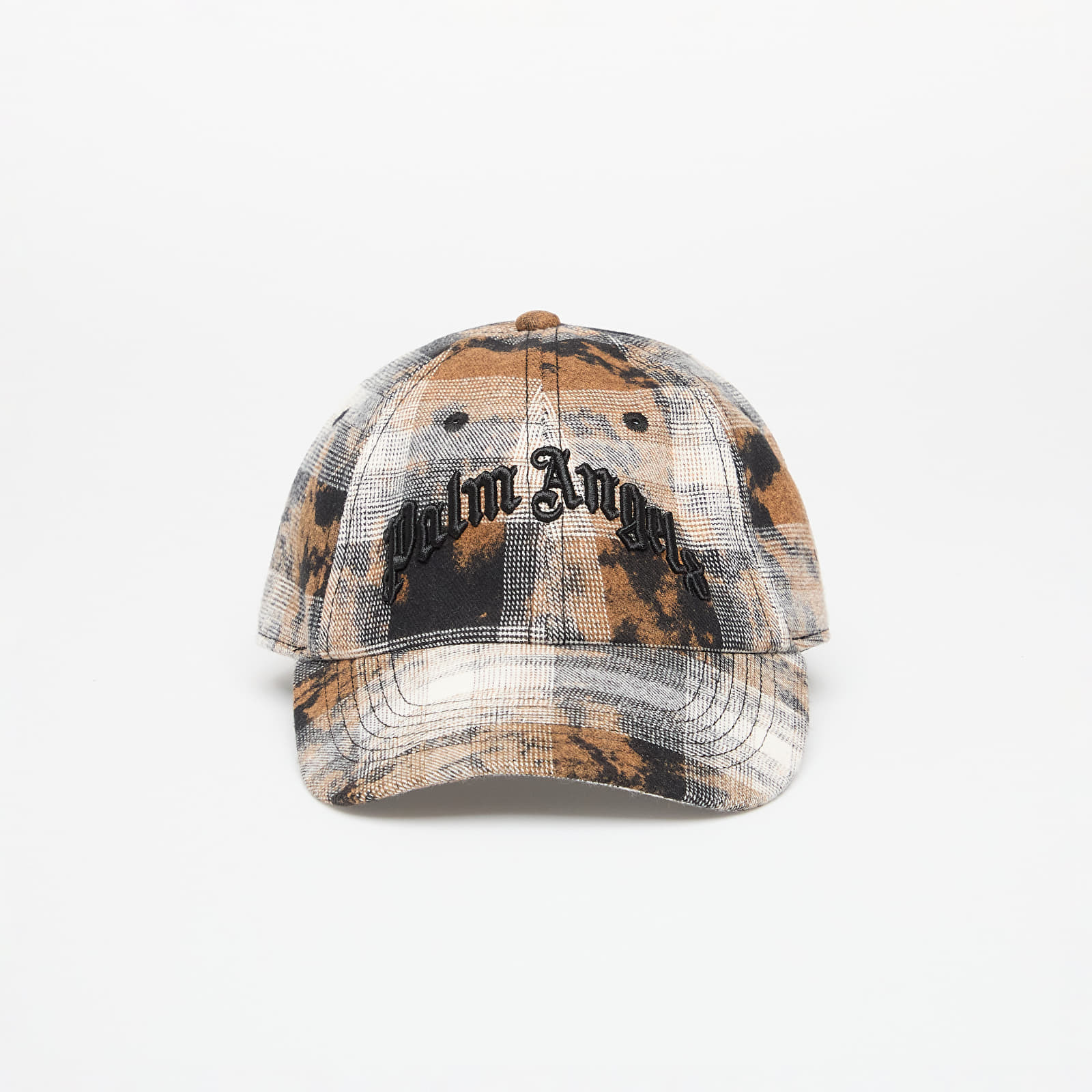 Šiltovka Palm Angels Curved Logo Check Cap Grey/ Black Universal