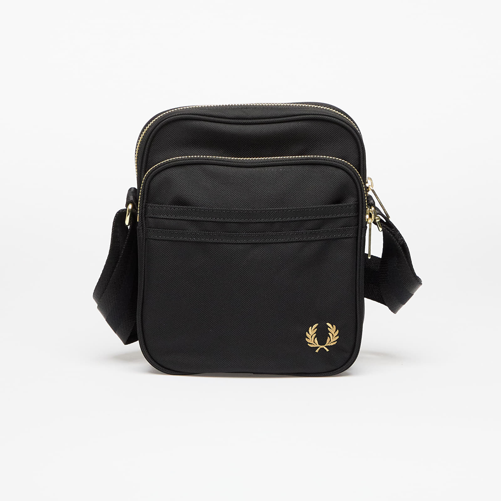 Taška FRED PERRY Textured Nylon Side Bag Black Universal