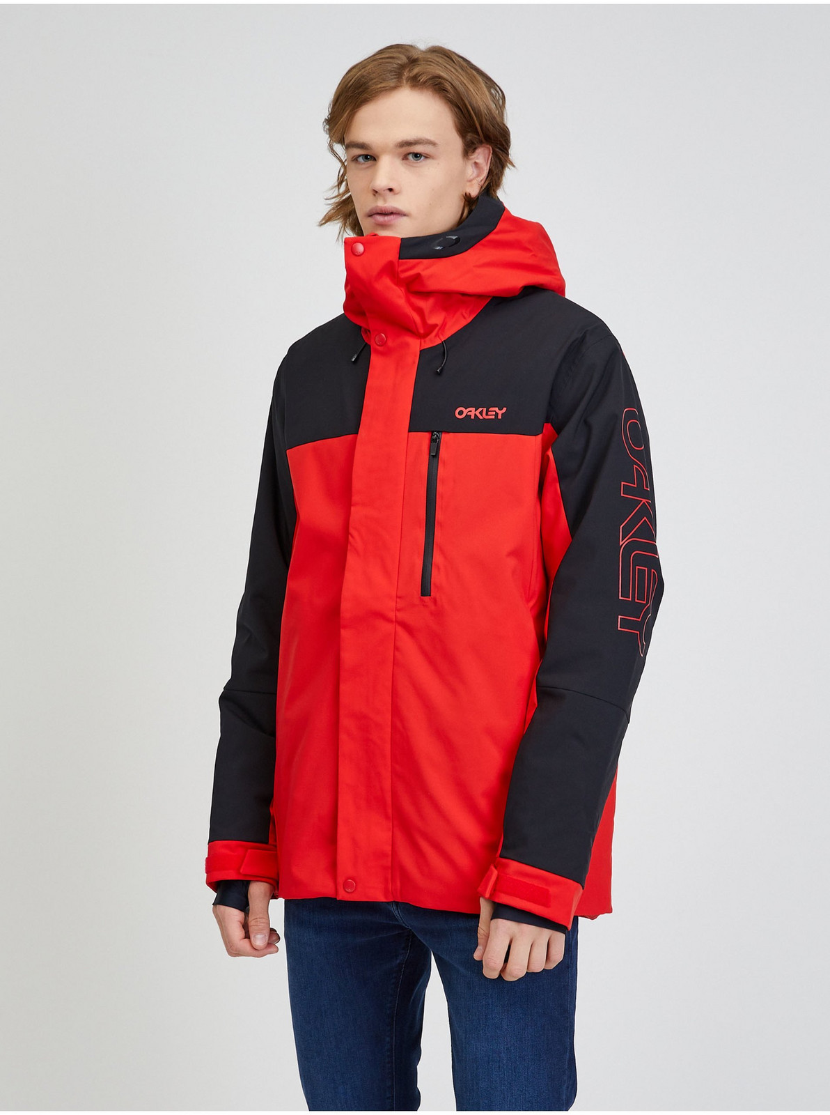 Ľahké bundy pre mužov Oakley - červená