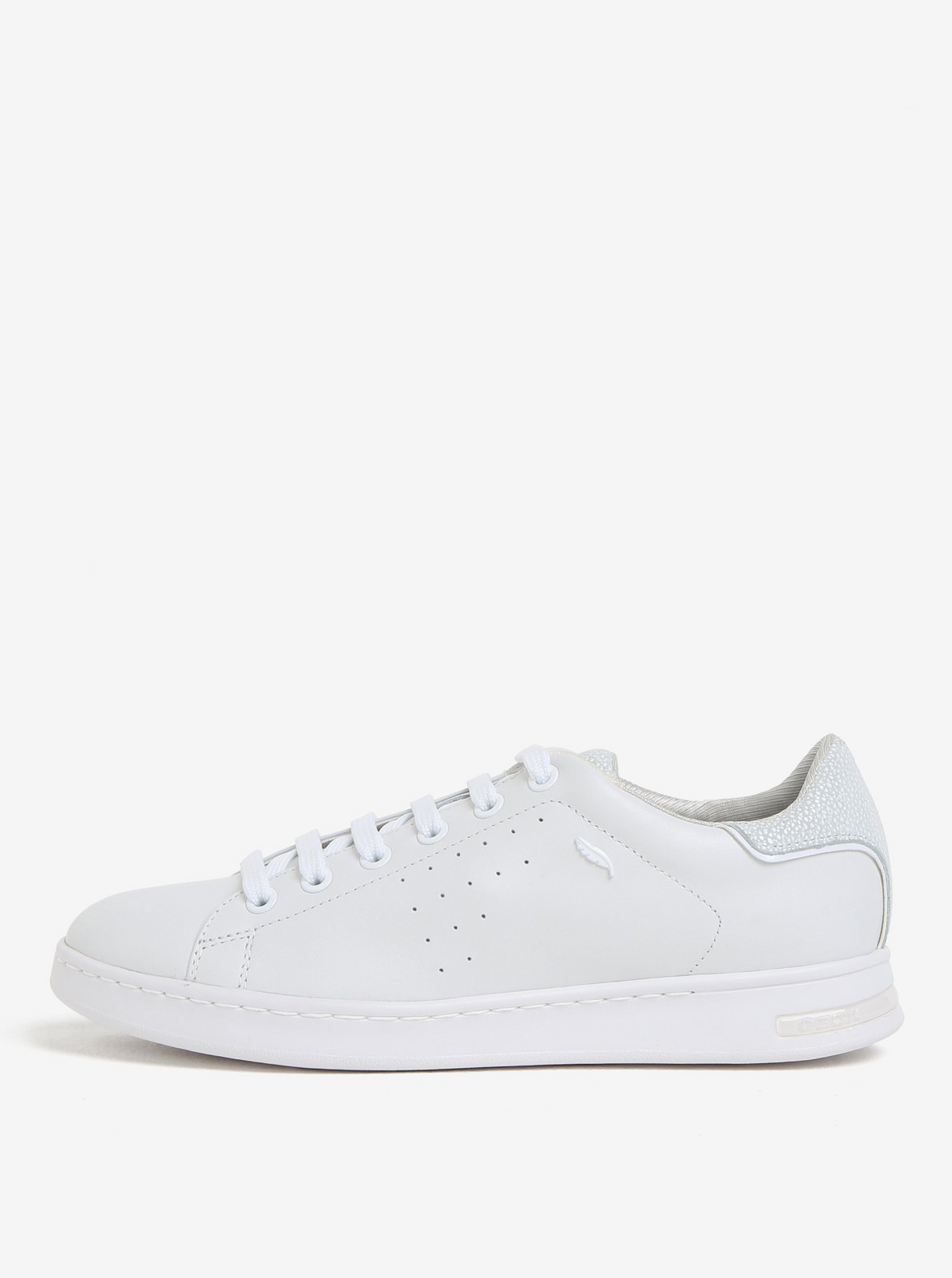 Cream Women's Leather Sneakers Geox Jaysen - Women