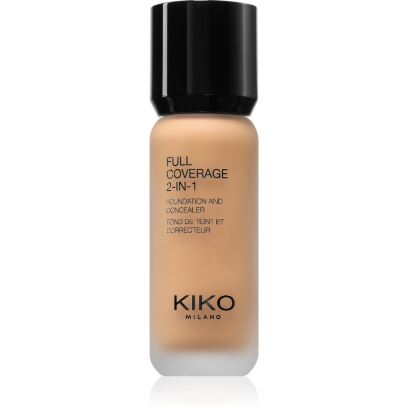 KIKO Milano Full Coverage 2-In-1 make-up a korektor 2 v 1 odtieň 40 Warm Beige 25 ml