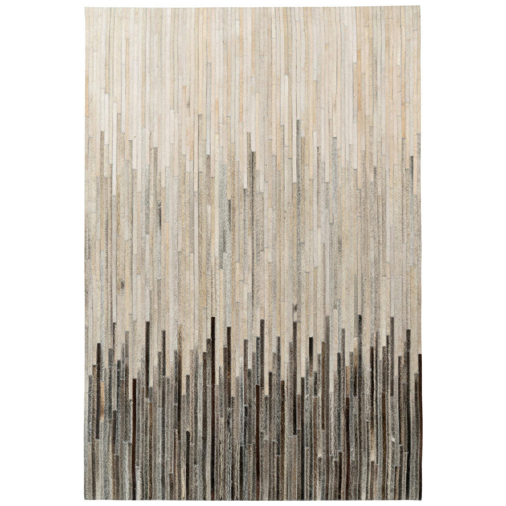 XXXL KOŽENÝ KOBEREC, 120/170 cm, krémová, čierna