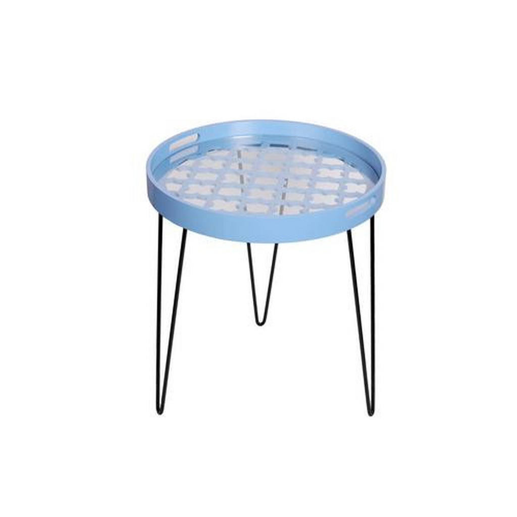 XXXL PRÍRUČNÝ STOLÍK, modrá