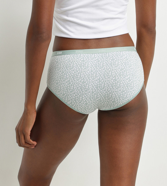 Dámske bavlnené nohavičky 3 ks DIM LES POCKETS COTTON BOXER 3x - DIM - biele M