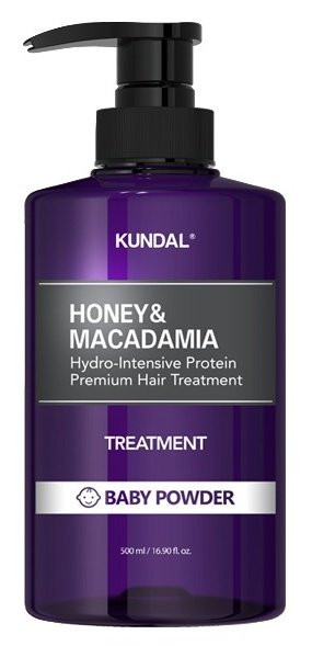 KUNDAL Honey&Macadamia Treatment - hydrointenzívna proteínová kúra na vlasy Baby Powder 500 ml