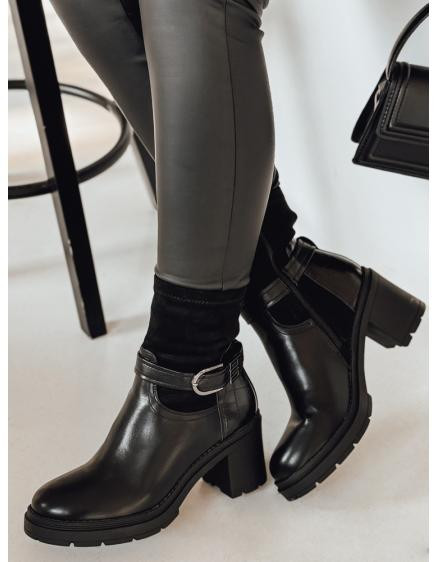 Dámske čižmy na podpätku NOIRSTEP čierne