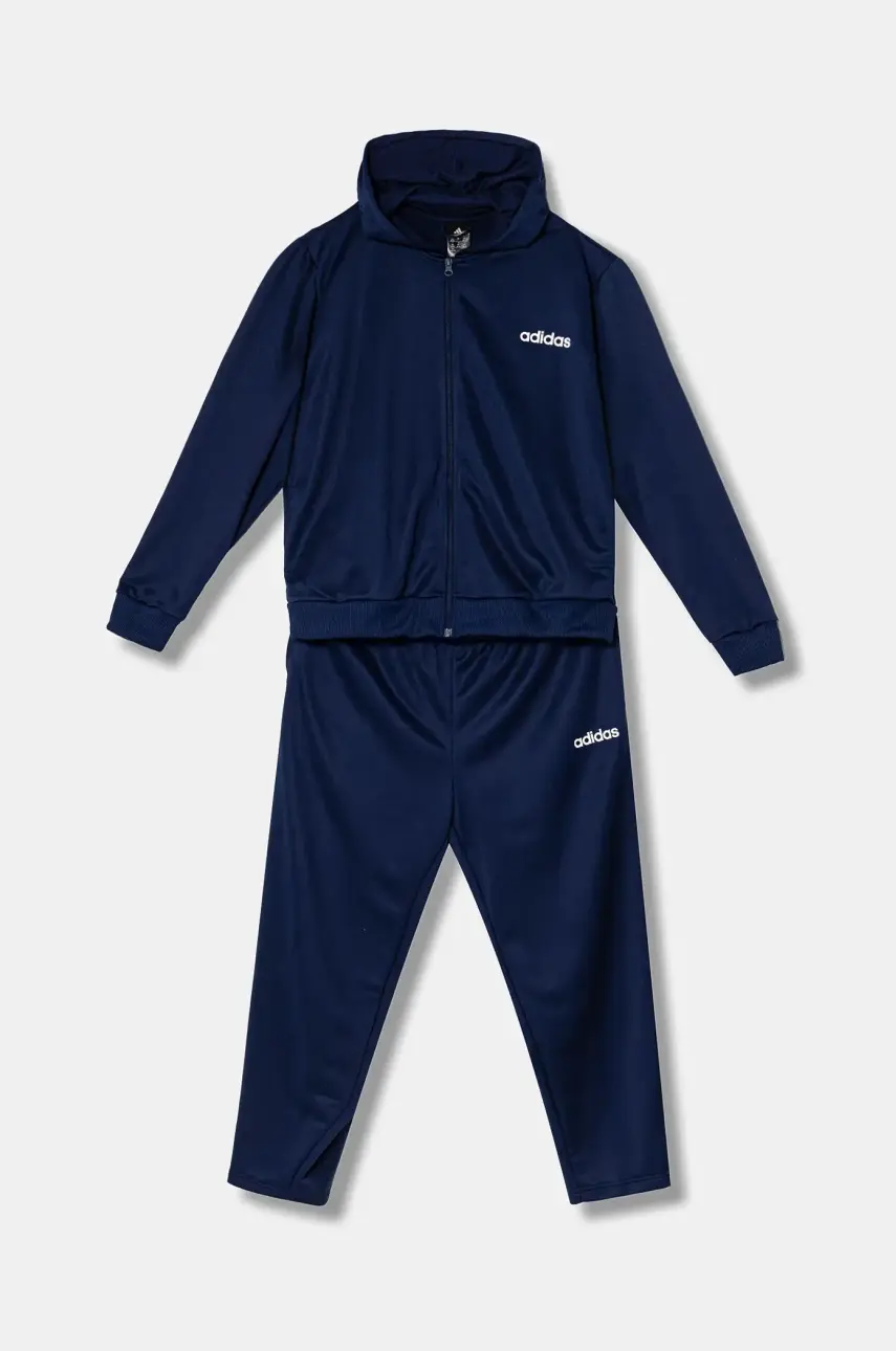 Tepláková súprava adidas LINEAR TS dámska, tmavomodrá farba, JD2696