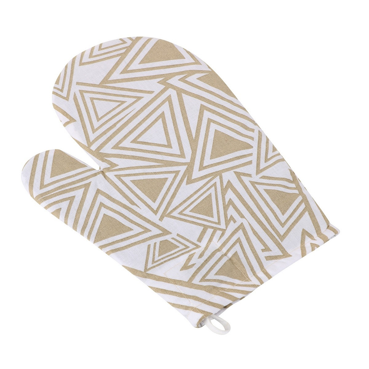 Bellatex Chňapka ADELA Trojuholníky béžová, 18 x 28 cm