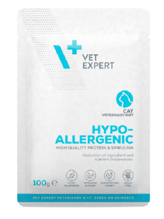 VetExpert VD cat Hypoallergenic Turkey kapsička pre mačky 100g