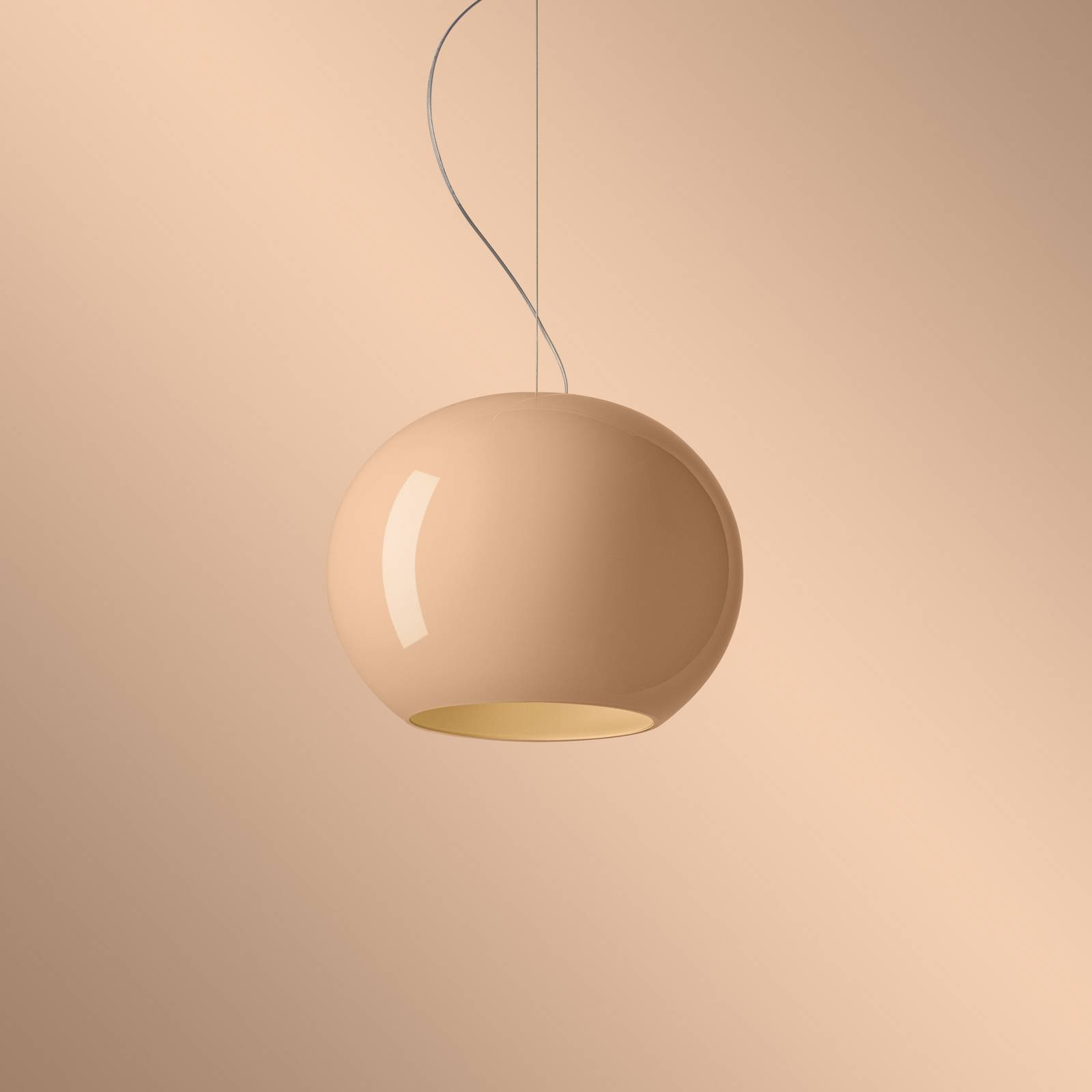 Foscarini LED závesné svietidlo Buds 3, cipria, zavesenie 350 cm