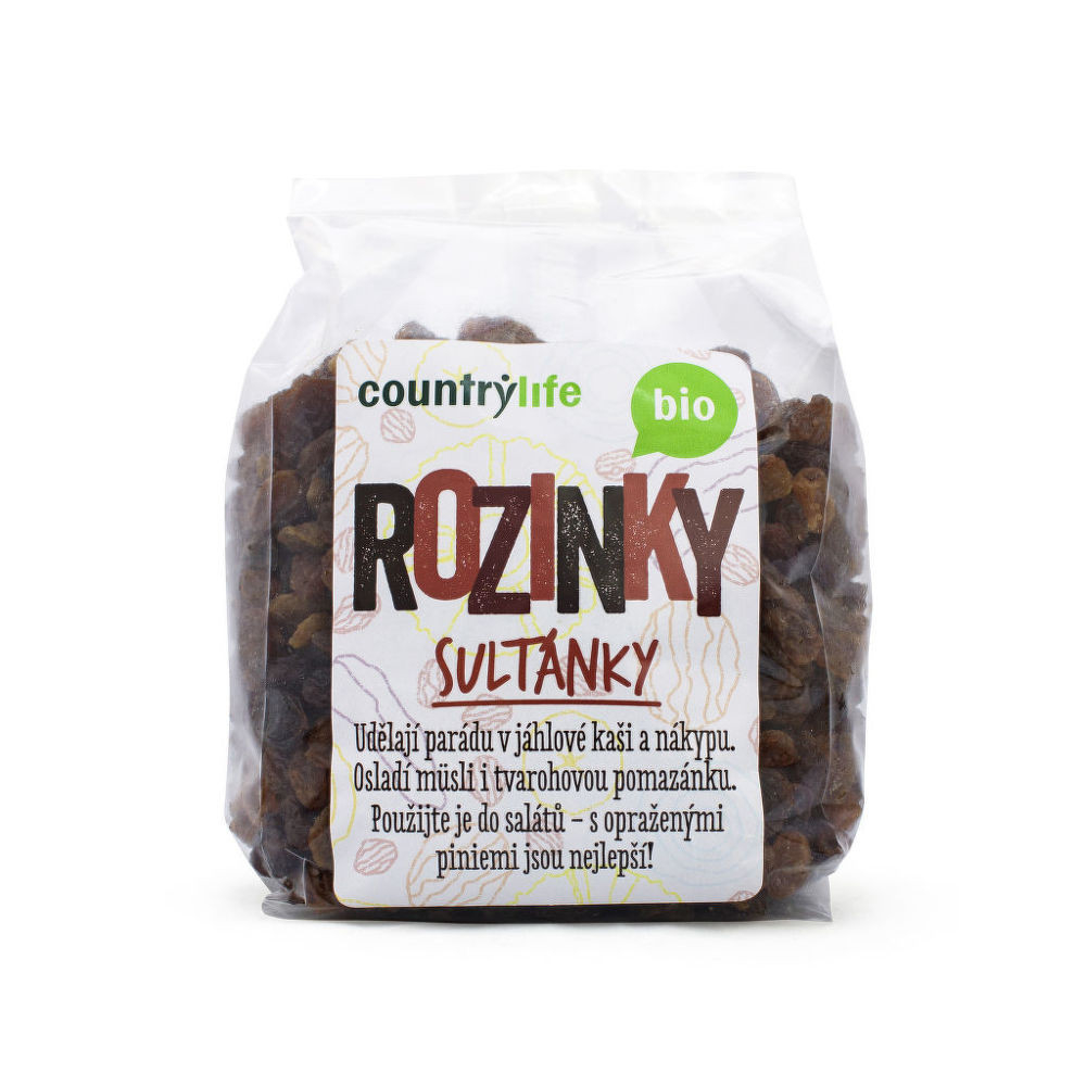 Hrozienka sultánky 500 g BIO   COUNTRY LIFE