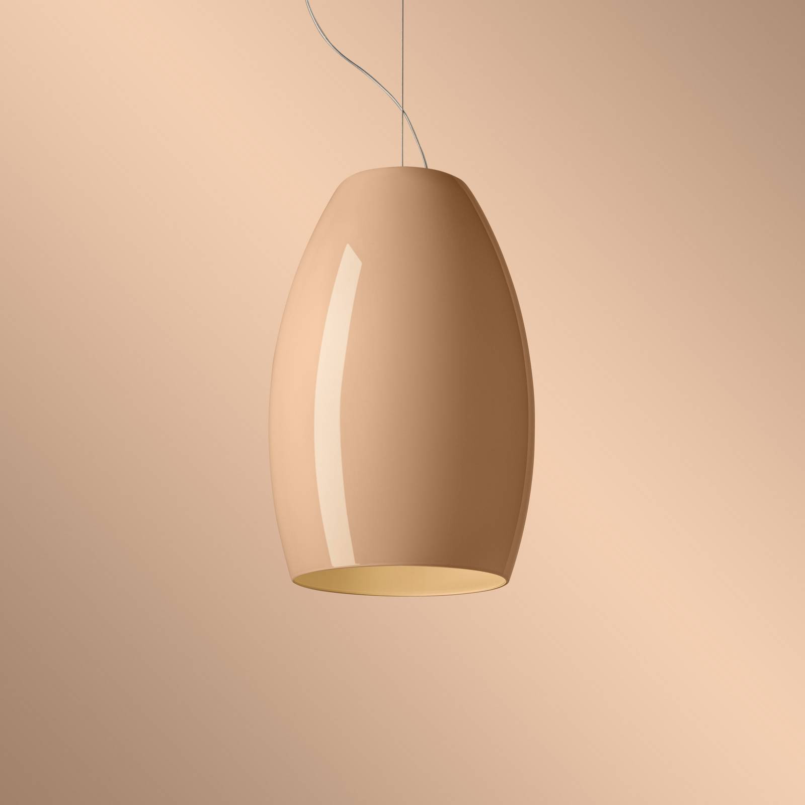 Foscarini LED závesné svietidlo Buds 1, cipria DALI suspension 350cm