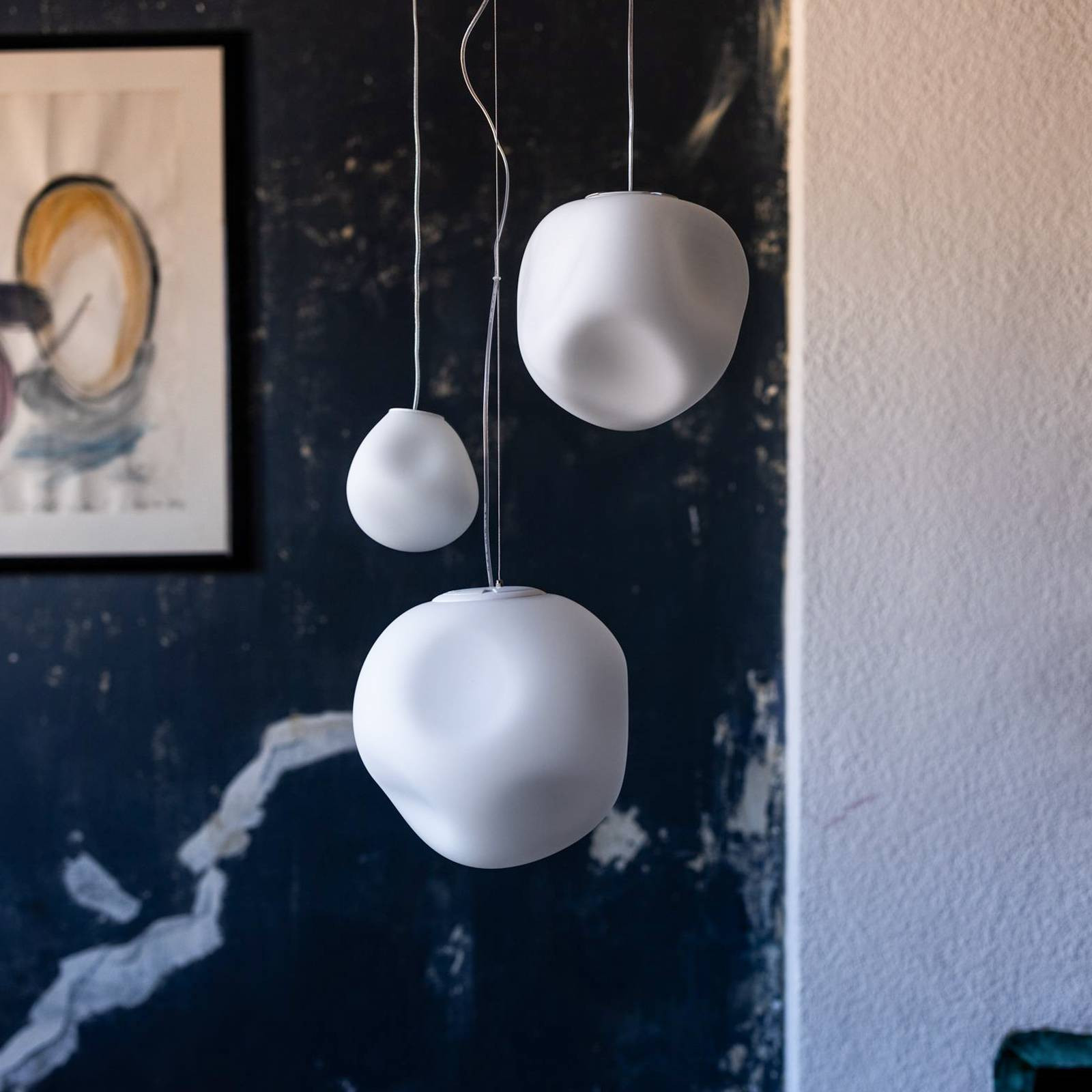 Závesné svietidlo Foscarini Hoba Piccola, Ø13cm, zavesenie 350 cm