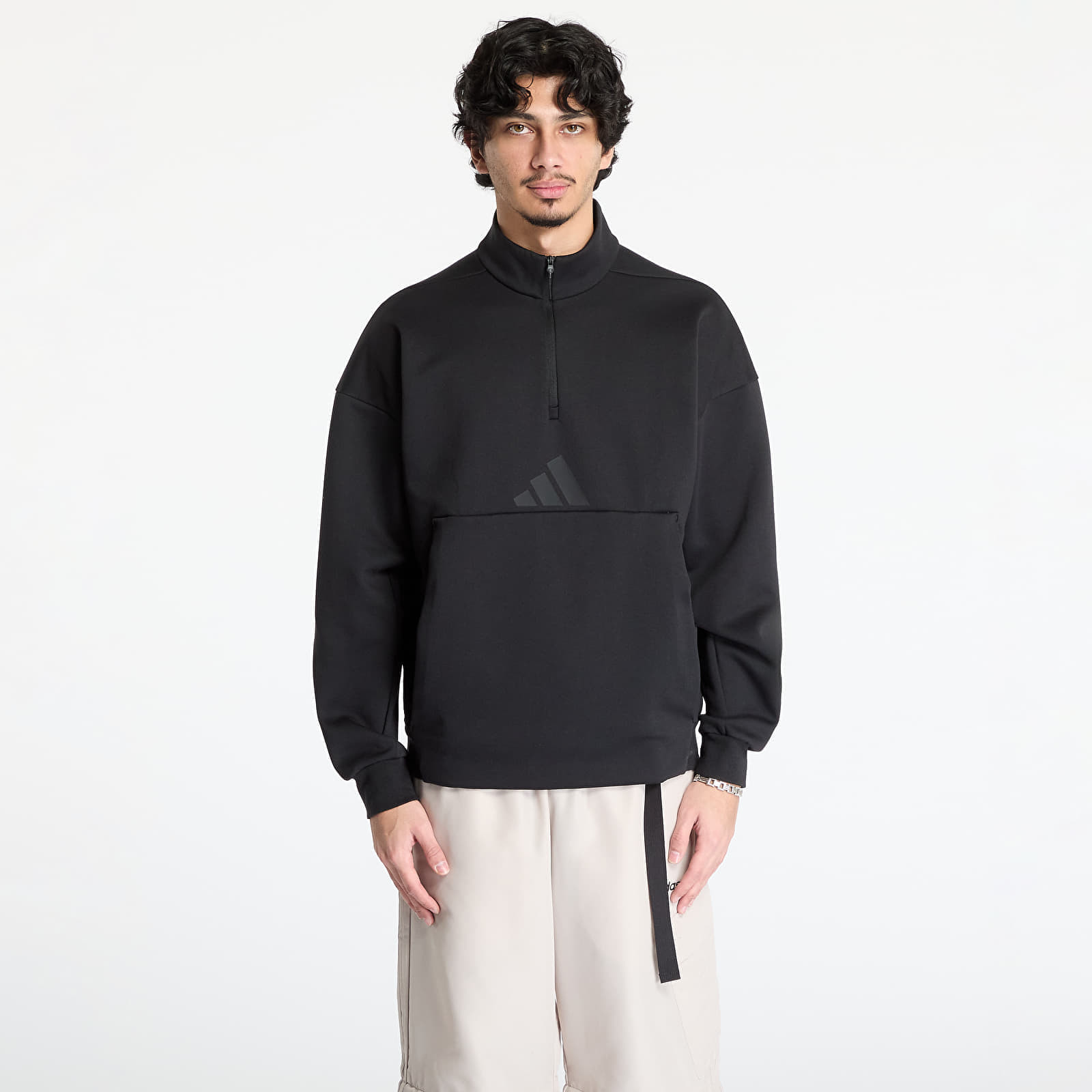 Mikina adidas Z.N.E. Half Zip Hoodie Black M