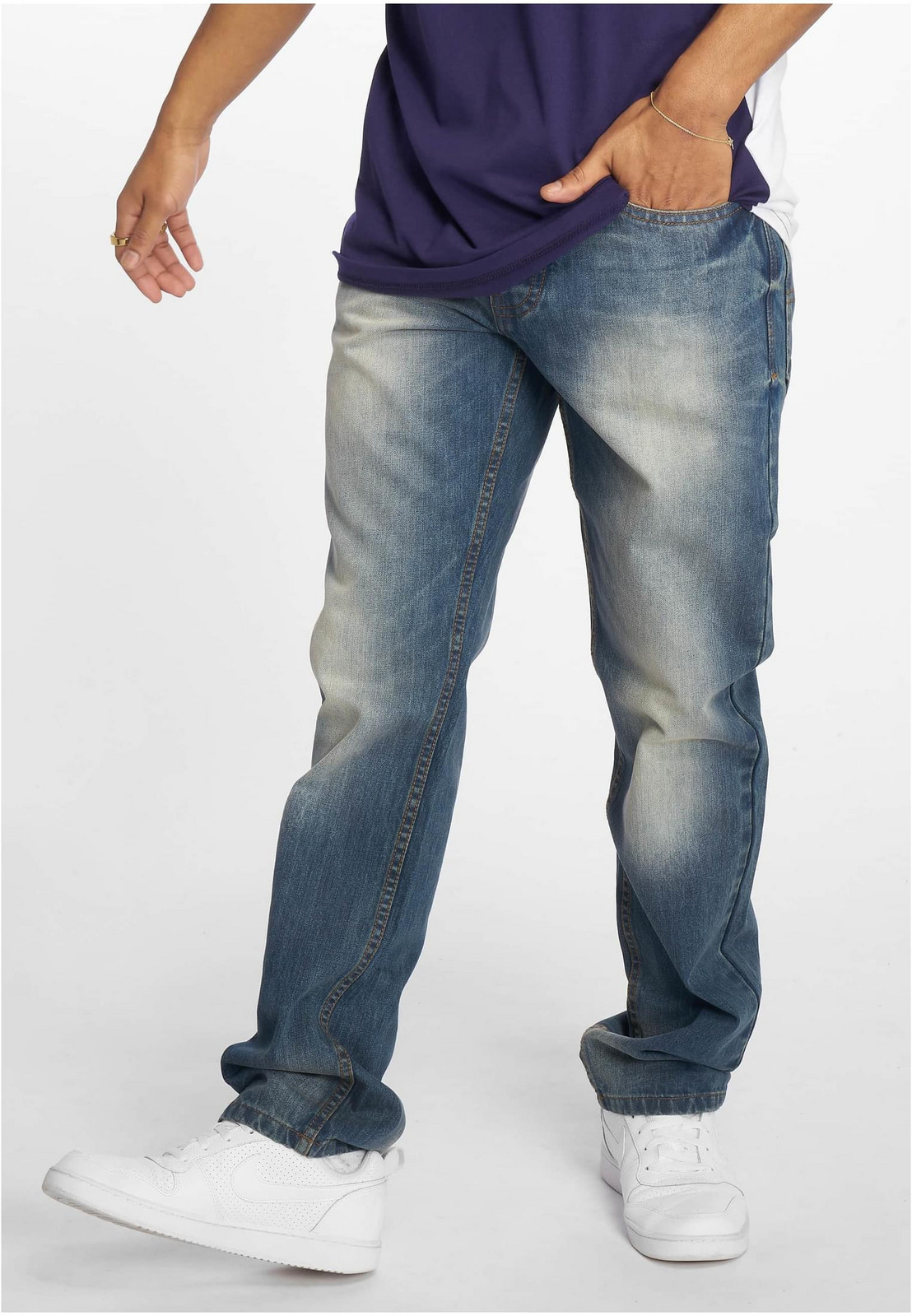 Men's jeans TUE Rela/ Fit blue/washed
