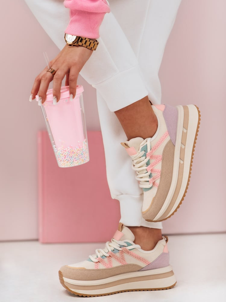 Sneakersy damskie ZENSHO beżowy Dstreet