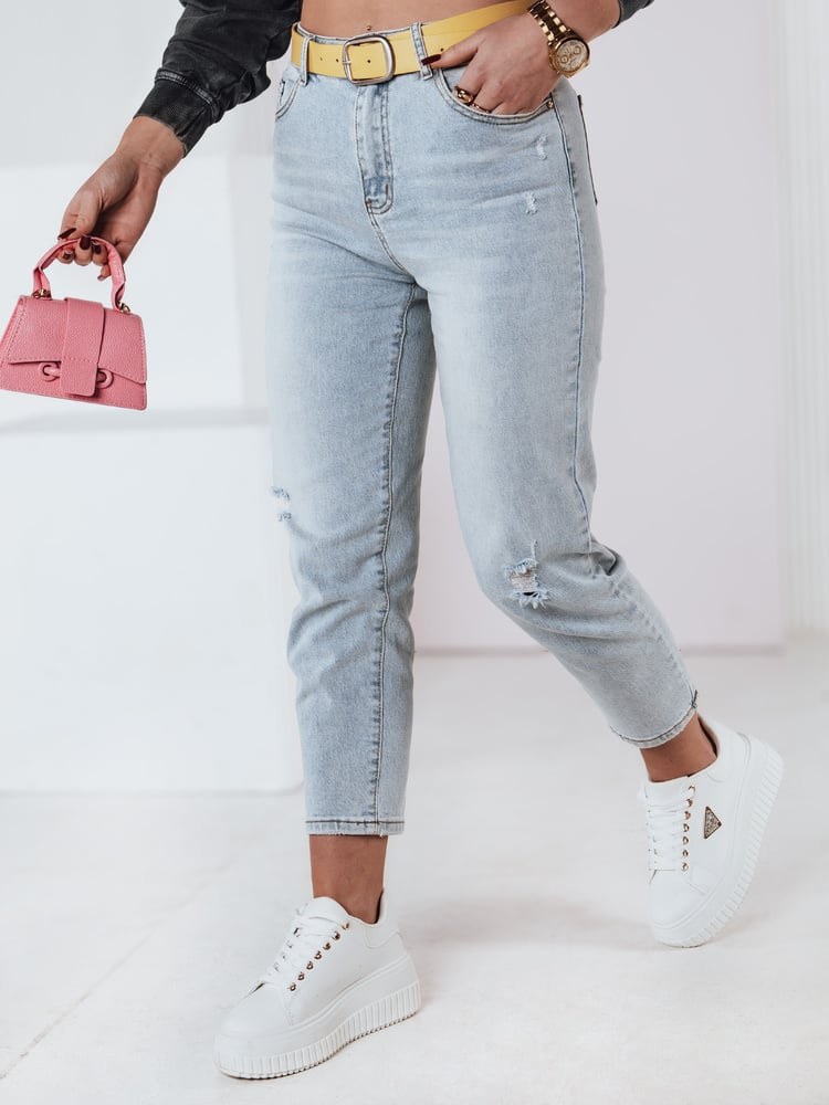 Spodnie damskie jeansowe mom fit JEANMOMENT Dstreet
