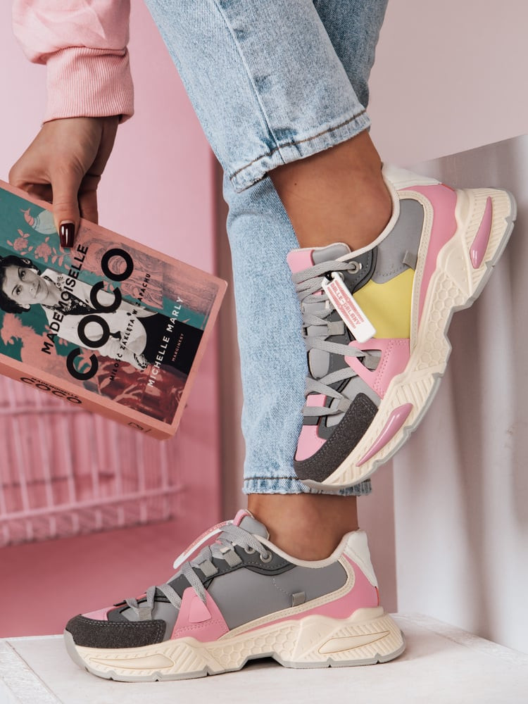 Sportowe sneamkersy damskie RUNKIK szare Dstreet