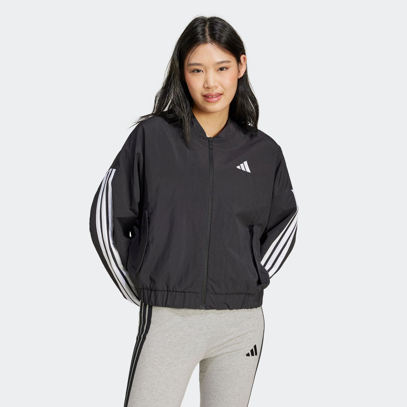 ADIDAS dámska bomber bunda čierna