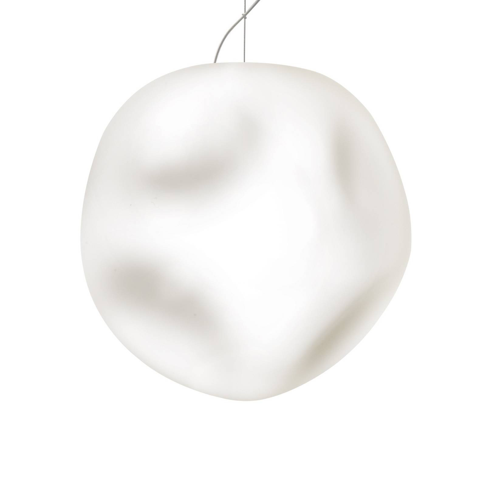 Závesné svietidlo Foscarini Hoba Grande, Ø 36 cm, zavesenie 350 cm