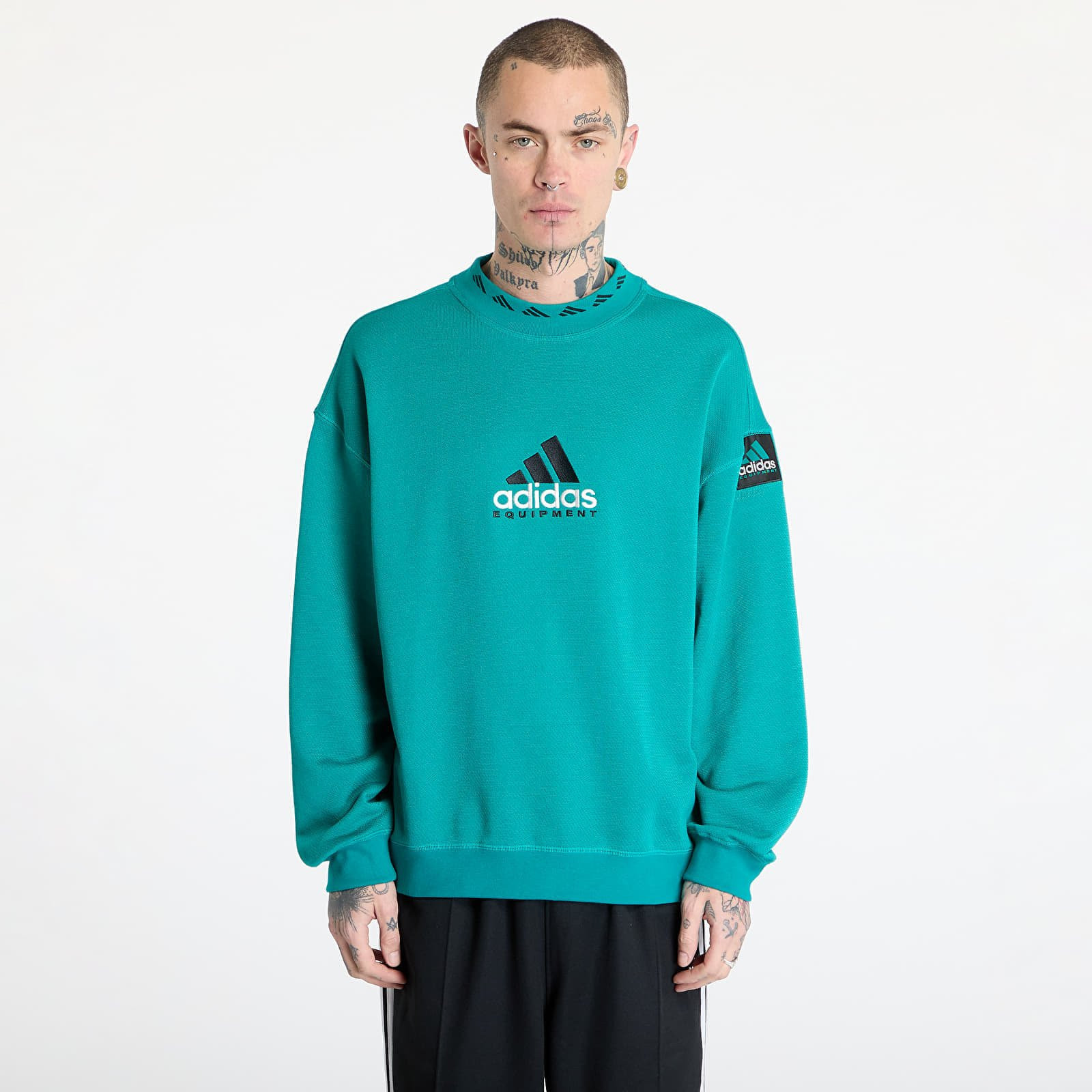 adidas Equipment Reflective Crew Neck Sweatshirt Green/ Equipment Green XL