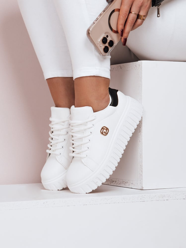 Sneakersy damskie na platformie MODISHE czarne Dstreet